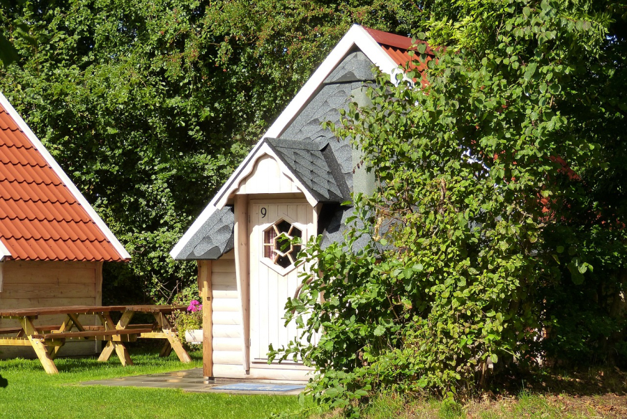 jardin d'une résidence location de vacances Montalivet